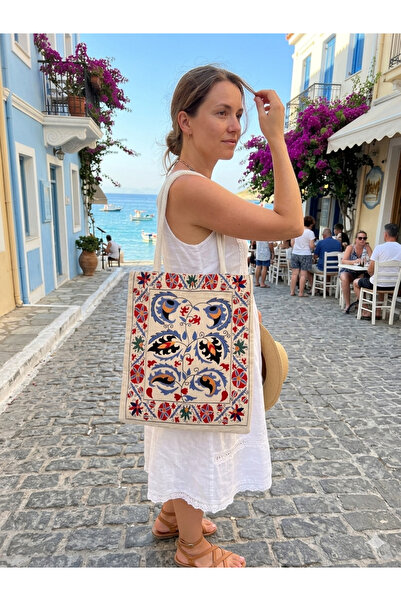 Gamy Crafts Ethnic Tapestry Woven Canvas Bag - Woven Shoulder Bag with Rope S...