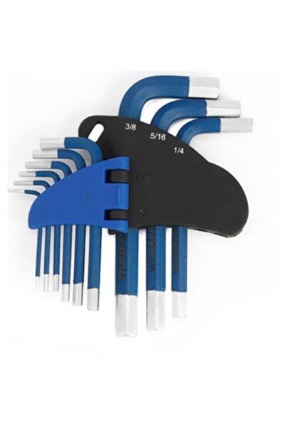 Workpro 9-Piece Metric Allen Wrench Set – CR-V Hex Key Set 1.5mm–10mm Short A...