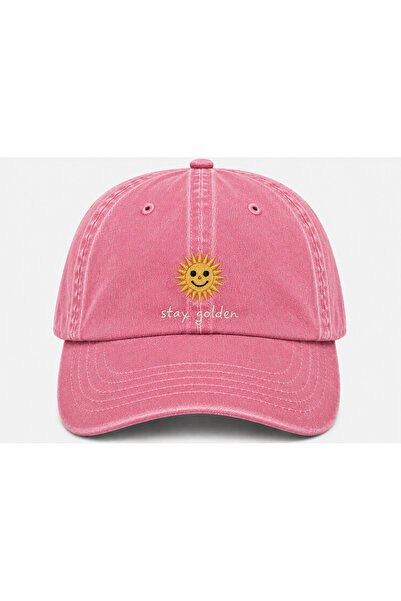 WeavedCo Stay Golden Keep the Sparkle Vintage Washed Hat (Not Printed, Embroi...
