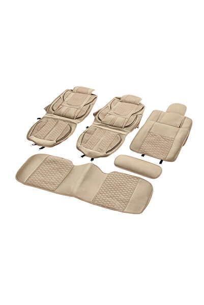 Lawazim 5-Piece Car Seat Cover Set, Front and Rear Seat Protectors with Armre...