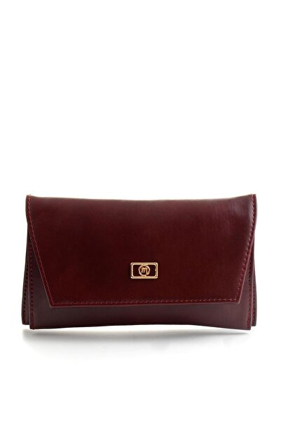 Bambi Bordo Kırışık Kadın Portföy C06650268442