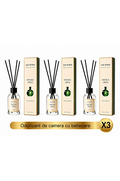 Eau Dubai Set 3x Difuzoare cu Parfum Aromatic pentru Camera, EAU DUBAI, Doubl...