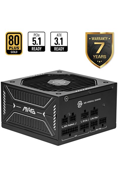 750W 80+ Gold MAG A750GLS PCIE5 Tam Modüler Power Supply