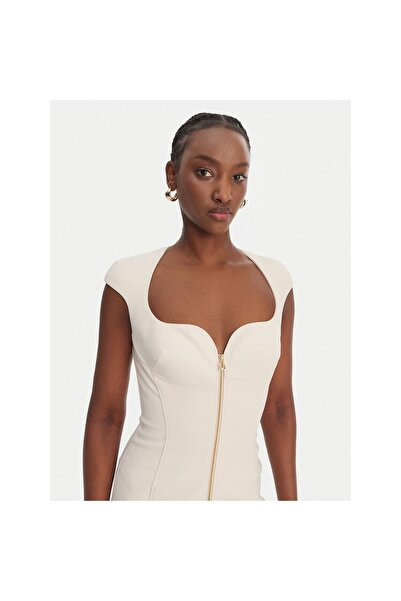 Elisabetta Franchi Rochie de cocktail pentru femei AB90061E2 Crem