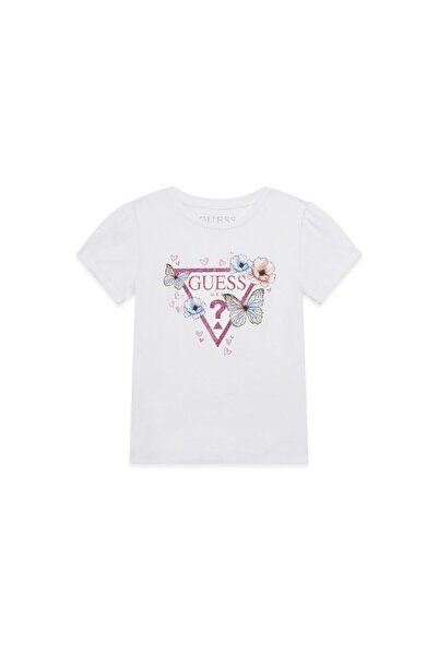 Guess Set tricou și fustă pentru fete K6RG07K6YW0 Alb