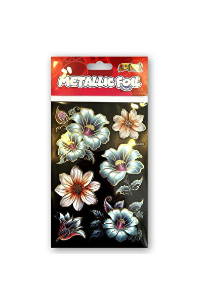Penmate Autocolante decorative / stickere Metallic Double Flowers, folie auri...