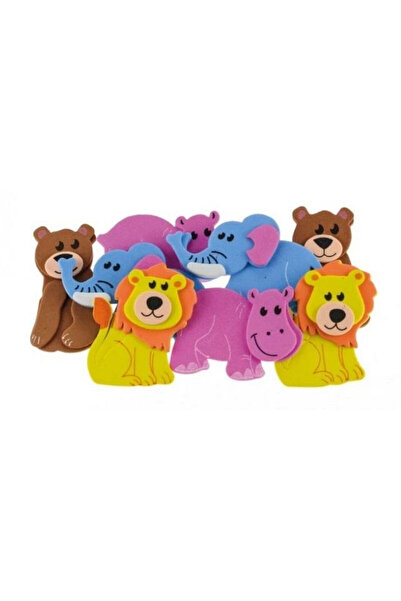BREWIS Set 8 stickere spuma cu sclipici Brewis, animale, multicolor