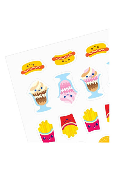 Ooly Abtibilduri/stickere Itsy Bitsy Fast Food, pe foaie, transparente, multi...