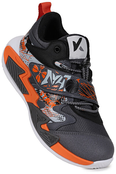 Kiko Kids Luka Velcro Basketball Mesh Boys' Sports Shoes