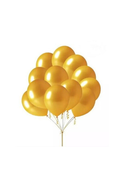 GoParty Baloane metalice 30 cm, auriu, 80 buc