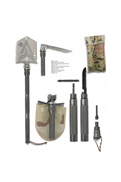 Albainox Φτυάρι Πτυσσόμενο Albainox Professional Survival Shovel 82 cm 33084