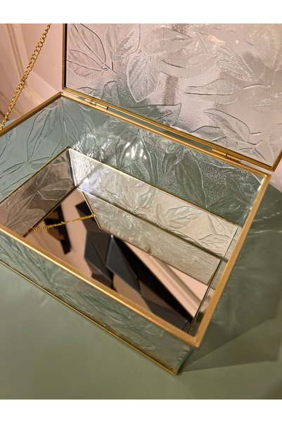 KARCILAR HOME STORE Glass Box Mirror with Detailed Decoration