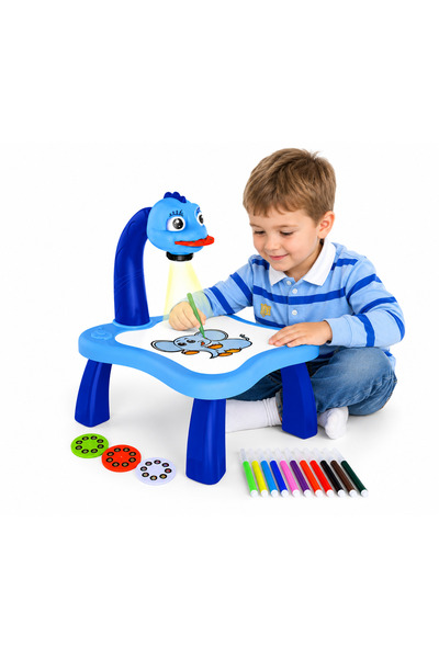 TOY LAND Kids Projector Painting Table Drawing Set with Projector, 12 Waterco...