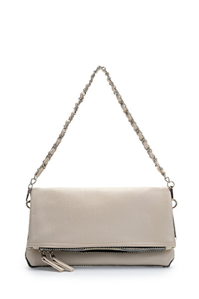 minebag Folding Cover Chain Portfolio Women's Crossbody Bag Hamah Cream