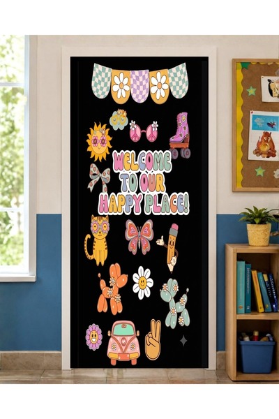 PROMISEBACKDROP2 190X75Cm Elastic Door Decoration, Fabric Door Dressing, Welc...