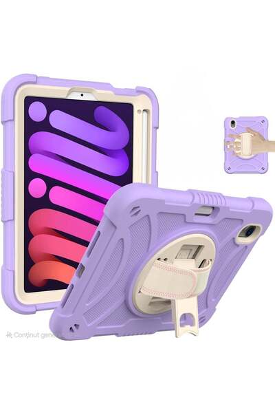 SIGLOO Husă Clamshell Antisoc Suport 360° SmartPEN pentru iPad Air 11 Air5 Mo...