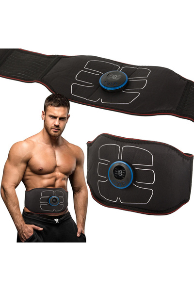 Ayawaska Centura electrostimulatoare EMS pentru muschii abdominali, masaj, to...