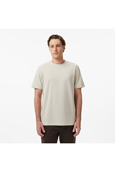 Nautica Erkek Bej Regular Fit T-Shirt