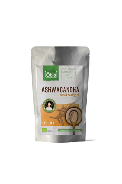 OBİO Pudră organică de Ashwagandha 125 g