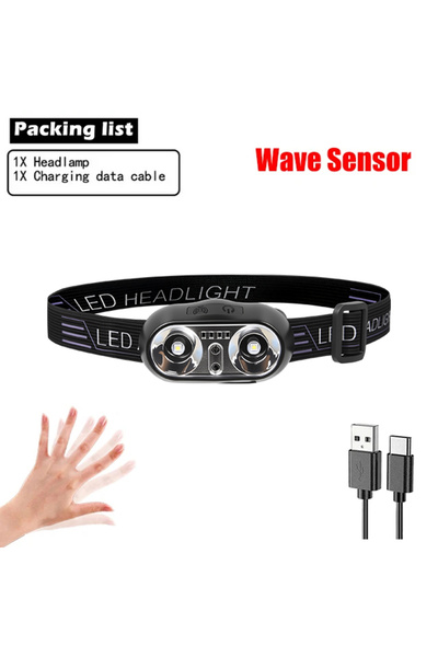 Choice4 Sensor C Mini Rechargeable Powerful Sensor Headlamp Fishing Camping U...