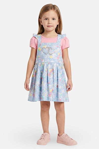 NANETTE LEPORE Toddlers Girl 2 Pcs Floral Print Dress With Top Set, Multicolor