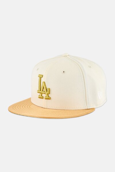 NEW ERA x MLB Men Los Angeles Dodgers Fitted Cap, Ivory