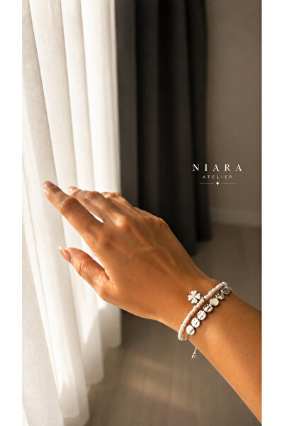 NIARA ATELIER Yonca Figürlü İkili Bileklik Set