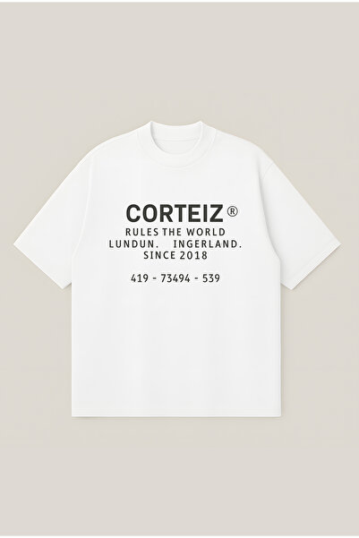 Moon Dancer Corteiz 2018 Printed Oversize Boxy Cut Unisex 100% Cotton Tshirt ...