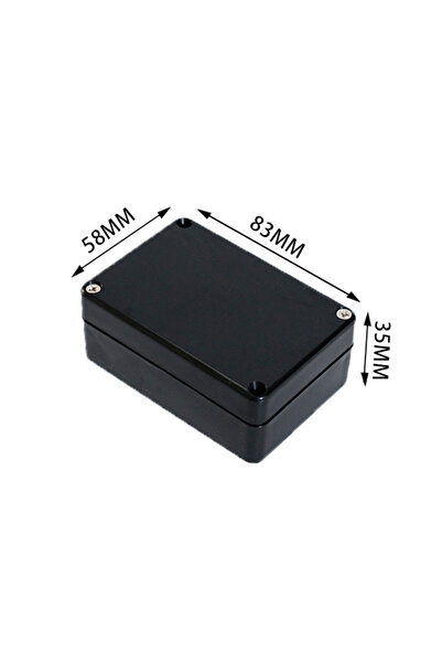 Choice 83-58-35 Black Box Outdoor Waterproof Case Plastic Box Electronic Proj...