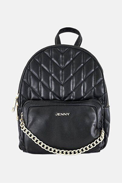 Jenny Women Brand Logo Backpack, Black