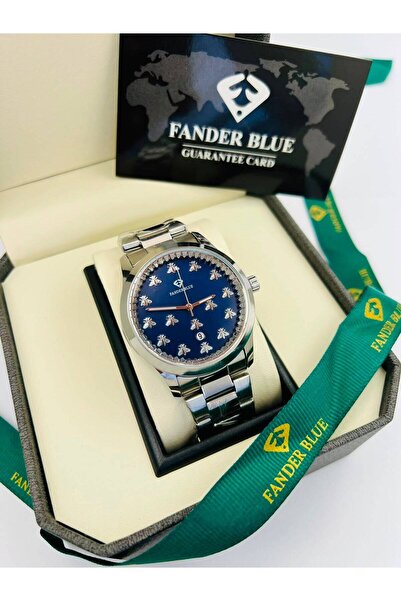 FANDER BLUE Fender Blue Be Queen Women's Silver Watch with Blue Dial