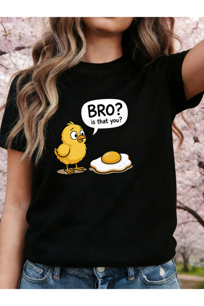 12 HERTZ تي شيرت مطبوع عليه حروف BRO Is That You، قميص كاجوال بأكمام قصيرة وي...