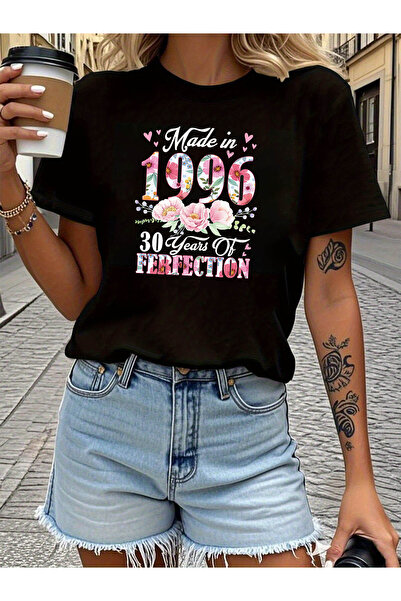 12 HERTZ تي شيرت مطبوع عليه "Made in 1996 30 Years Of PERFECTION"، قميص كاجوا...