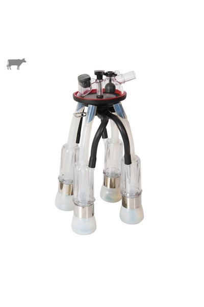 Melasty 240 cc Sağım Demeti (Şeffaf Plastik Kılıf - Silikon Durul Ø25 Uzun Me...
