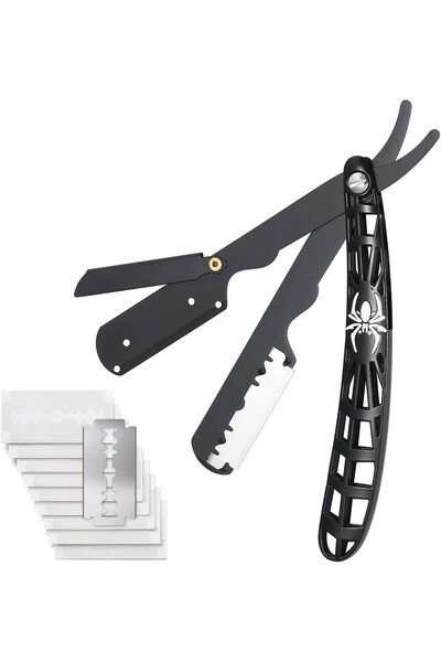 Arabest Professional Barber Shavette Kit,Straight Edge Shaving Tool,10 Single...