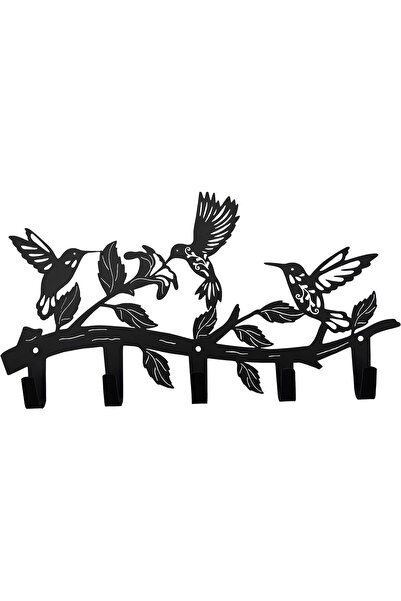 Arabest Metal Hummingbird Coat Hooks,Wall Art Decor,Animal Theme Hangers & Ke...