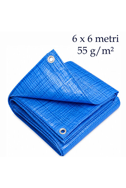 OEM Prelată impermeabilă 6x6 m, rezistentă la ploaie, vânt și murdărie, PE 55...