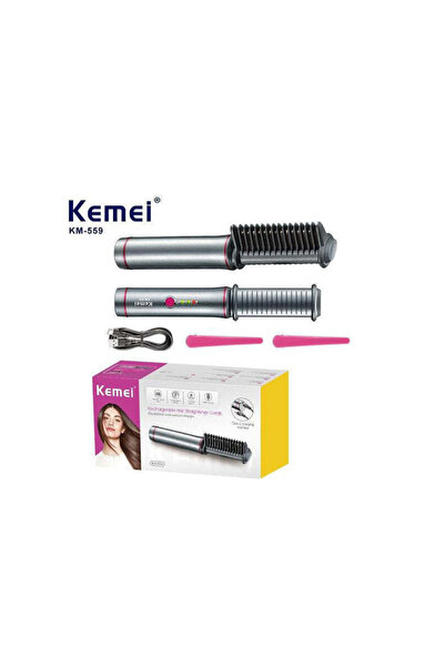 Kemei Ηλεκτρική βούρτσα ισιώματος μαλλιών