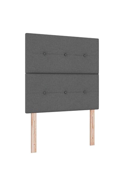 vidaxl Cap de pat cu înălțime ajustabilă Gri închis 80 cm țesătură
