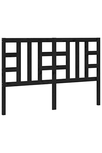 vidaxl Tăblie de pat, negru, 166x4x100 cm, lemn masiv de pin