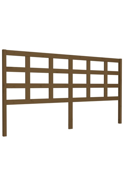 vidaxl Tăblie de pat, maro miere, 185,5x4x100 cm, lemn masiv de pin