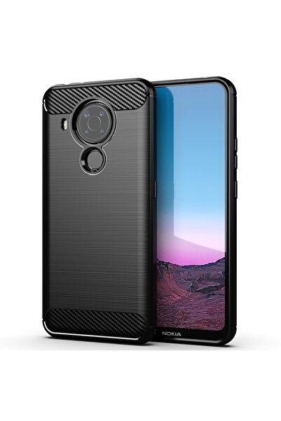 carbon Husă protecție pentru Nokia 5.4, neagră