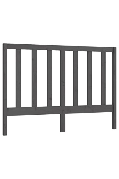 vidaxl Tăblie de pat, gri, 141x4x100 cm, lemn masiv de pin