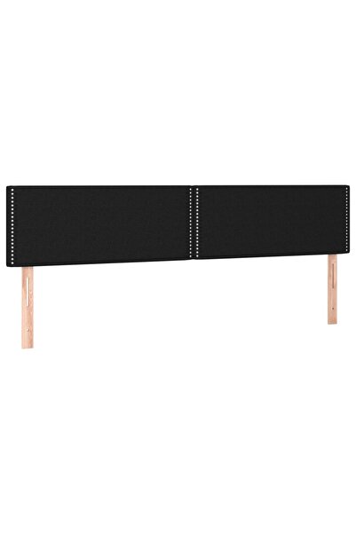 vidaxl Tăblii de pat, negru, 180x5x78/88 cm, textil
