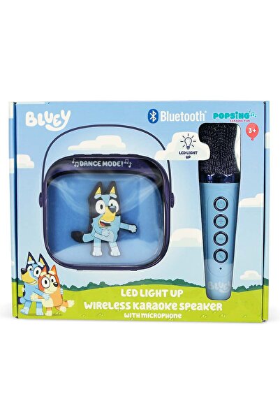 OTL Set karaoke cu boxa si microfon wireless si lumini LED, OTL, Bluey