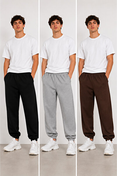 ZİYMO 3-Piece Men's Rubberized Trackpants