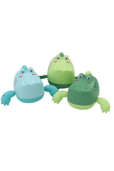 LEAN Set de 12 jucării de baie plutitoare crocodil, multicolore, 11x9.5x5cm, ...