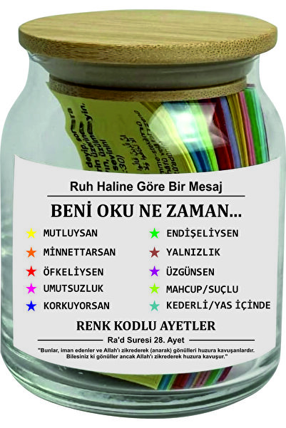 Kişiye Özel Hediyelik Ayet Kavanozu Baskısı
