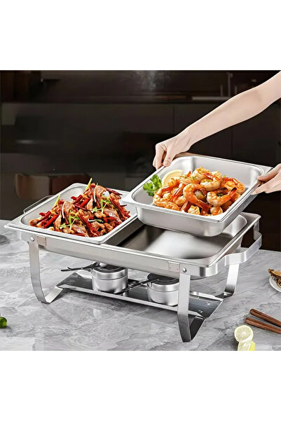 SMANIA BuffetPro ™   Vas de menținere la cald cu 2 compartimente și încălzito...