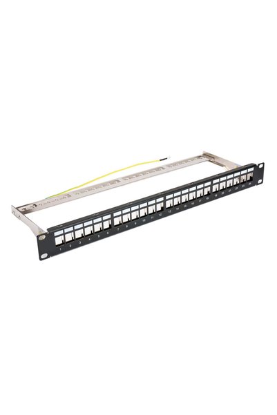 POWERTECH Πάνελ διασύνδεσης Keystone NETW-0013, 19 θέσεων # 34;/1U, 24 θύρες, 1U